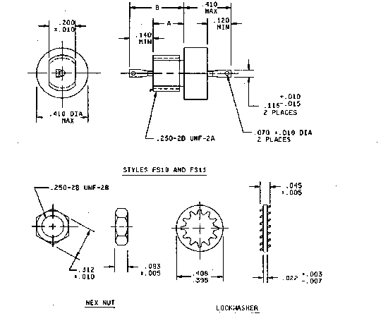 MIL-PRF-28861 Outline Drawings