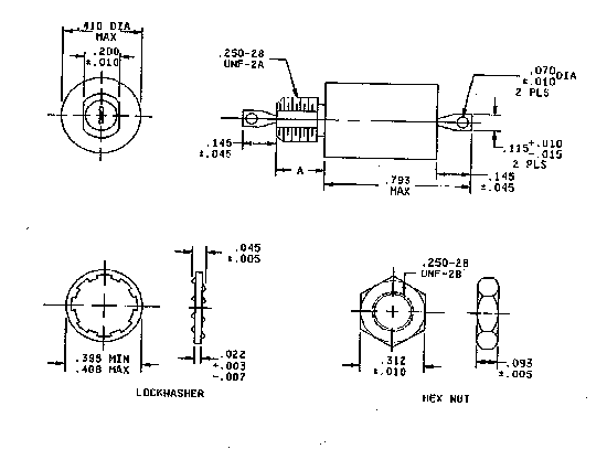 MIL-PRF-28861 Outline Drawings